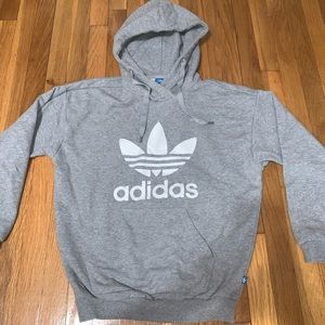Gray Adidas Hoodie/sweatshirt